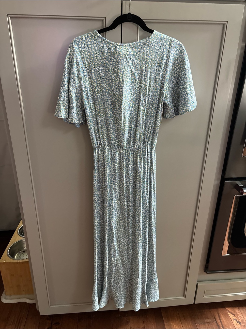NWT Petal & Pup Light Blue Floral Midi Dress sz 2 - Picture 6 of 6